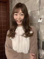 マイル 渋谷(mile)&nbsp;ブリーチなし明るめベージュ×レイヤーカット