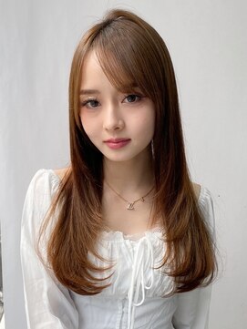 エトラ 渋谷店(etora) 小顔 前髪 レイヤーカット ダークブルー ワンホンヘイヤー "