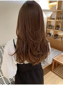 20代30代春レイヤーカット/イルミナカラーベージュ/髪質改善