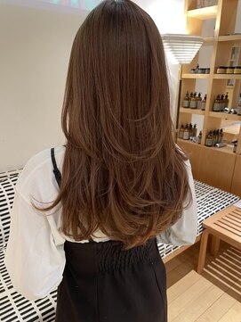 オーガニックエコ 川越(organic+eco) 20代30代春レイヤーカット/イルミナカラーベージュ/髪質改善