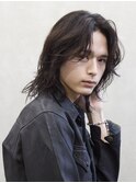 men's/メンズボブ/ニュアンスパーマ/メンズミディアム/眉毛/新宿