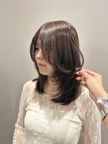 ヘアーサロン リベット(hair salon Libett)&nbsp;【YUKA】ミディアムレイヤー × ブリーチ無しダブルカラー