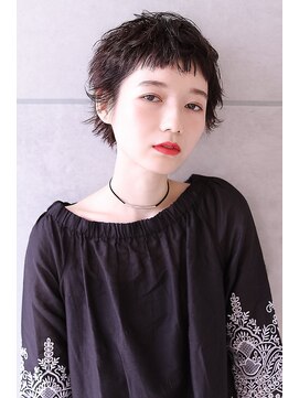 ブラン 梅田(Blanc) 【Blanc】黒髪　×　ショート　×　パーマ