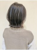 【ARCH 竹田】ダークラベンダーアッシュ　くびれボブ