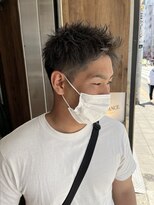 アヴァンス 天王寺店(AVANCE.)&nbsp;MEN'S HAIR ブリーチあり×グリーンアッシュ×シルバー