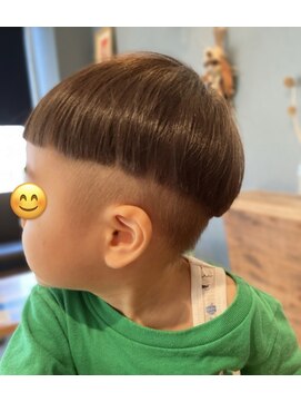 美容室ブラッシュアップ キッズカットキノコヘア