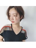 [代々木]ナチュラルピンクスイートAラインの甘辛ショートボブ