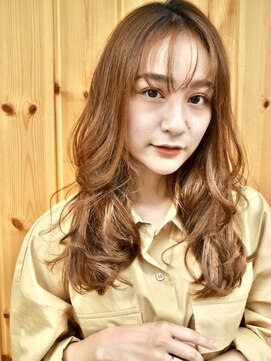 ブゾン(buZon) シースルーバング ×艶感立体ウェーブ