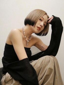 ワークス ヘアデザイン(WORKS HAIR DESIGN)の写真/ブリーチカラー×デザインカラーでワンポイント☆こだわりカラーもケアブリーチでダメージレスに◎