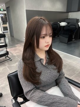 ジーニー 千葉(GENiE) ざくざくレイヤーカット/ヒメカット/マロベージュ【佐藤詩門】