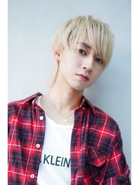 ギークス(GEEKS) 【GEEKS渋谷】マッシュウルフ/ホワイト/メンズハイトーン/透明感