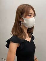 ノイズオオサカ 梅田店(NOISM OSAKA)&nbsp;ブリーチを使わないミルクティアッシュミディ
