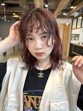 ディッセンバー 神宮前(December) ボブパーマ /レイヤーカット/前髪パーマ/レッドブラウン