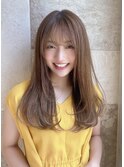 イヤリングカラー 縮毛矯正 韓国風 ダブルカラー 髪質改善_4330