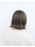 ブリーチ無しダブルカラーで超透明感カラー