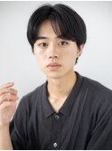 20代30代センターパート爽やかツーブロックメンズカットd与野