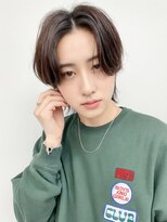 美容室 サボイ 高崎店(SAVOY)&nbsp;毛流れセンターパート韓国風アッシュブラック爽やか