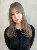 ロング顔周りレイヤーおくれ毛美髪_ba506271