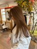 【透明感カラー】カット＋ブリーチなしダブルカラー￥25300→20240