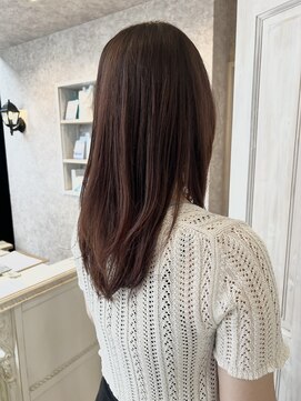 キャアリー(Caary) 福山美容室caary イルミナカラーオレンジブラウン透明感30代