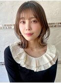 ☆大人可愛い切りっぱなしボブ インナーカラー　新宿