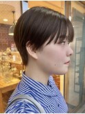 【Vicky指名】中性マッシュショートカットベージュカラー