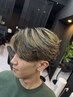 【ハイトーンカラー】カット＋Wカラー￥19800-