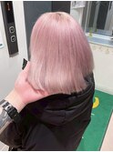 盛岡駅タッセルボブハイトーンカラーミルクティーベージュ外ハネ
