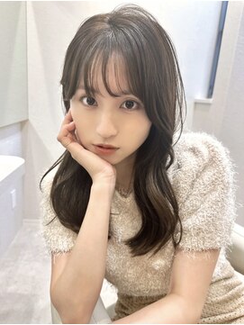 ベル サウス(BHEL south) 津久居韓国レイヤーカット顔周りレイヤーボブベージュカラー