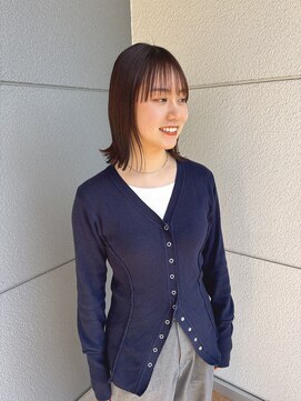 ヘアーアイストゥーレ(HAIR ICI TRE) 美髪ストレート暖色カラーワインレッドブリーチなしカラー