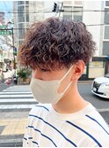 メンズパーマ/ツイストスパイラル/サーフカール/men's/眉毛