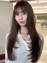 ヨロ 渋谷(YOLO) 韓国ヘアーハッシュカットレイヤーカットハイライトカラー