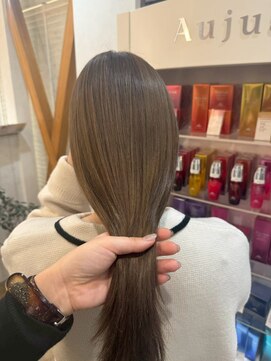 ハイレート ウニクス川越店(Hairate) 【Hairate本川越】透明感グレージュロング