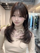 アビー(ABBEY3)&nbsp;顔周りレイヤー小顔レイヤー韓国レイヤーくびれレイヤーおくれ毛