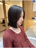 切りっぱなしボブ