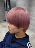 ラベンダーピンク メンズハイトーン マッシュ 渋谷 学割