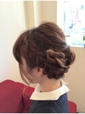 編みこみくるりんぱヘア