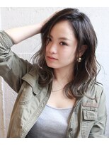 エイト 福岡天神店(EIGHT fukuoka)&nbsp;【EIGHT福岡】nabe_ハイライトバレイヤージュ×ミディ