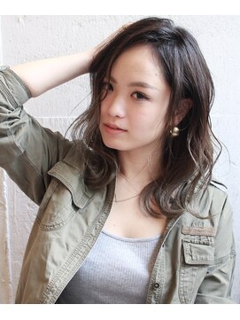 エイト 福岡天神店(EIGHT fukuoka) 【EIGHT福岡】nabe_ハイライトバレイヤージュ×ミディ