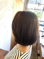 リビングヘアルーム(LIVING HAIR ROOM)&nbsp;大人の小顔ボブ☆シアモーブアッシュ☆
