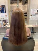 【hhair四条大宮】ナチュラル縮毛矯正×ブリーチなしベージュ