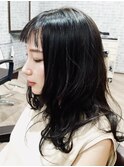 《Chloe/倉敷》 前髪ぱっつん×セミロング  色(ナチュラル)