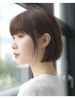 エインアンリー 表参道(AIN.ANLY.)&nbsp;前髪あり耳掛けボブ20代30代40代【AIN.表参道】川原大地