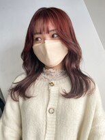 アイティーバイアルバム 下北沢店(IT by ALBUM)&nbsp;ピンクミディ_アースカラーくびれヘアツートンカラー_ba375291