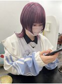 【Anli】ウルフカット×赤紫