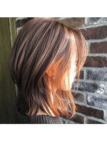 エイミー(Aimee)&nbsp;Aimee 町田　インナーカラー×オレンジ