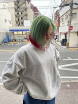 タロ(TALO)&nbsp;【TALO】ハイトーンでもキマる。ミントグリーン×レッド