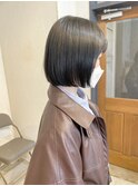 ぱつっとボブ