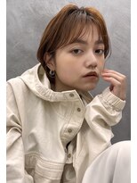 ロンドプロフィール 浦和(Lond profil)&nbsp;前髪カット顔まわり似合わせ外ハネくびれレイヤーミディショート