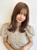 〈藤間〉顔まわりレイヤー/内巻きレイヤー/韓国ヘア